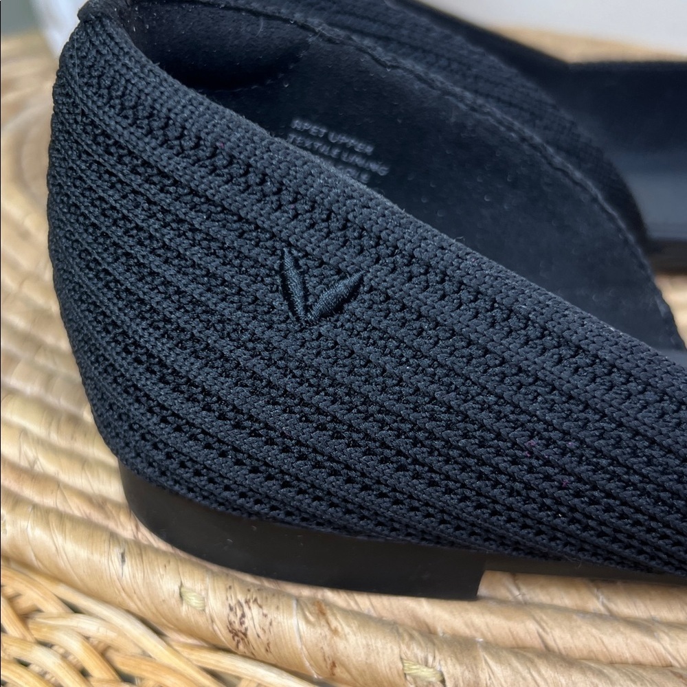 New Vivaia Melia Women's Black Knit D’Orsay Flats Pointed - Picture 4 of 9